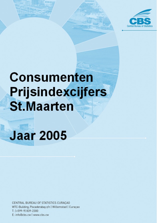 Consumenten Prijsindexcijfers St.Maarten Jaar 2005